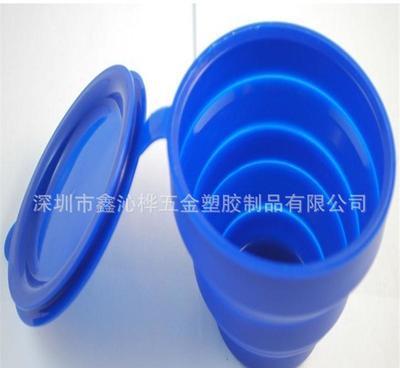 工厂直销便宜硅胶连盖拆叠杯 便携环保的选择