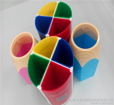 广东东莞专业注塑加工 塑胶笔筒收纳办公用品高清细节解析 —— 东莞市鑫鸿塑胶制品